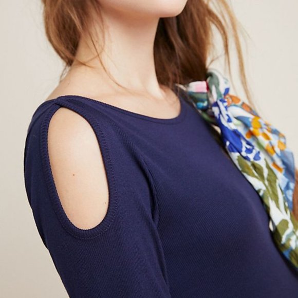 Anthropologie | NWT Ribbed Keyhole Top - Picture 8 of 12